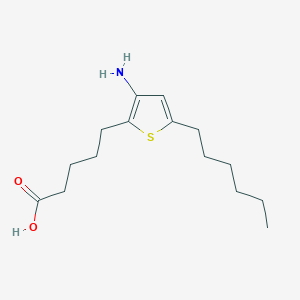 5-(3-amino-5-hexyl-2-thienyl)pentanoic acid