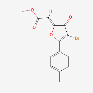 methyl [4-bromo-5-(4-methylphenyl)-3-oxo-2(3H)-furanylidene]acetate