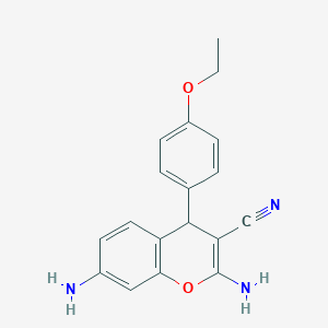 2,7-diamino-4-(4-ethoxyphenyl)-4H-chromene-3-carbonitrile