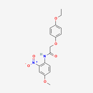 molecular formula C17H18N2O6 B4918495 2-(4-ethoxyphenoxy)-N-(4-methoxy-2-nitrophenyl)acetamide 