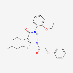 N-(2-ethoxyphenyl)-6-methyl-2-[(phenoxyacetyl)amino]-4,5,6,7-tetrahydro-1-benzothiophene-3-carboxamide