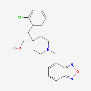 molecular formula C20H22ClN3O2 B4918530 [1-(2,1,3-benzoxadiazol-4-ylmethyl)-4-(2-chlorobenzyl)-4-piperidinyl]methanol 