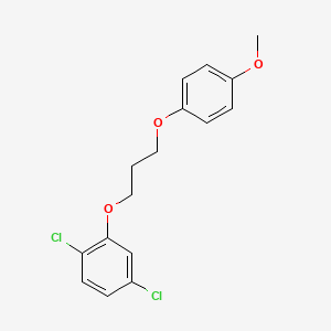 molecular formula C16H16Cl2O3 B4918539 1,4-dichloro-2-[3-(4-methoxyphenoxy)propoxy]benzene 