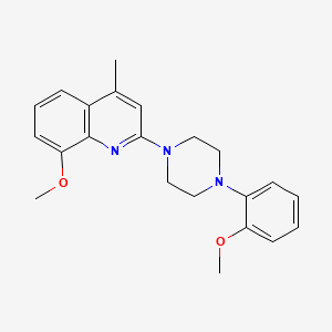 8-methoxy-2-[4-(2-methoxyphenyl)-1-piperazinyl]-4-methylquinoline