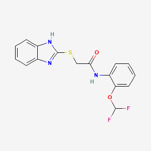 2-(1H-benzimidazol-2-ylthio)-N-[2-(difluoromethoxy)phenyl]acetamide