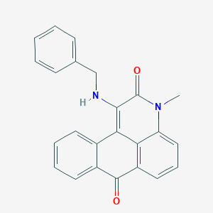 molecular formula C24H18N2O2 B491861 1-(benzylamino)-3-methyl-3H-naphtho[1,2,3-de]quinoline-2,7-dione CAS No. 670259-04-8