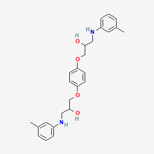 molecular formula C26H32N2O4 B4918638 1-[4-[2-Hydroxy-3-(3-methylanilino)propoxy]phenoxy]-3-(3-methylanilino)propan-2-ol 