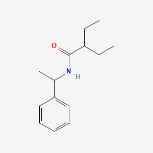 2-ethyl-N-(1-phenylethyl)butanamide