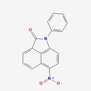 molecular formula C17H10N2O3 B4918669 6-nitro-1-phenylbenzo[cd]indol-2(1H)-one 