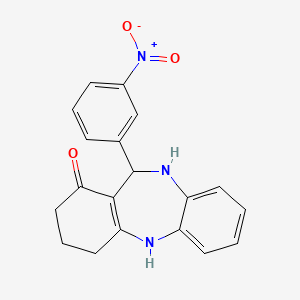 11-(3-nitrophenyl)-2,3,4,5,10,11-hexahydro-1H-dibenzo[b,e][1,4]diazepin-1-one