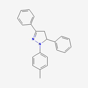 1-(4-methylphenyl)-3,5-diphenyl-4,5-dihydro-1H-pyrazole