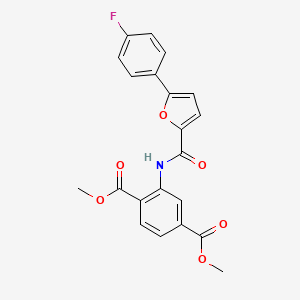 dimethyl 2-{[5-(4-fluorophenyl)-2-furoyl]amino}terephthalate