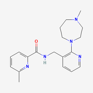 6-methyl-N-{[2-(4-methyl-1,4-diazepan-1-yl)-3-pyridinyl]methyl}-2-pyridinecarboxamide