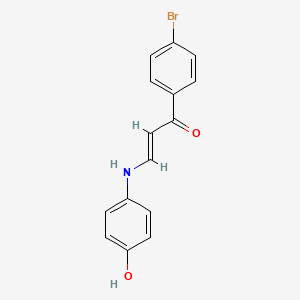 1-(4-bromophenyl)-3-[(4-hydroxyphenyl)amino]-2-propen-1-one