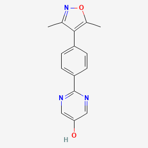 2-[4-(3,5-dimethyl-4-isoxazolyl)phenyl]-5-pyrimidinol