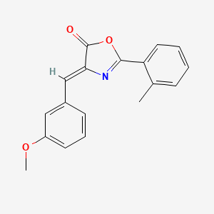 4-(3-methoxybenzylidene)-2-(2-methylphenyl)-1,3-oxazol-5(4H)-one