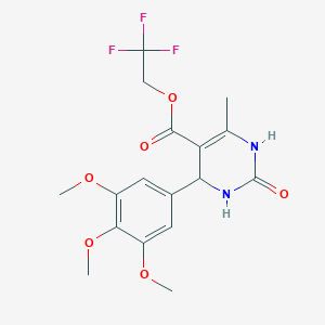 molecular formula C17H19F3N2O6 B4918836 2,2,2-trifluoroethyl 6-methyl-2-oxo-4-(3,4,5-trimethoxyphenyl)-1,2,3,4-tetrahydro-5-pyrimidinecarboxylate 