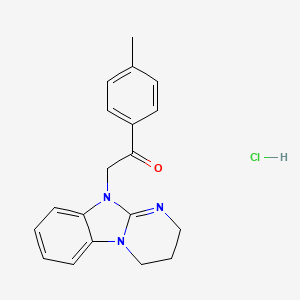 2-(3,4-dihydropyrimido[1,2-a]benzimidazol-10(2H)-yl)-1-(4-methylphenyl)ethanone hydrochloride