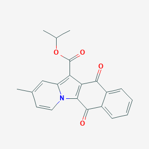 molecular formula C21H17NO4 B491891 Propan-2-yl 2-methyl-6,11-dioxonaphtho[2,3-b]indolizine-12-carboxylate CAS No. 794552-29-7