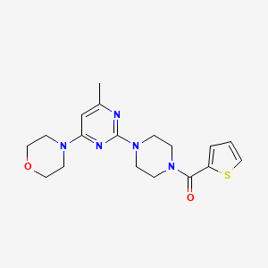 4-{6-methyl-2-[4-(2-thienylcarbonyl)-1-piperazinyl]-4-pyrimidinyl}morpholine