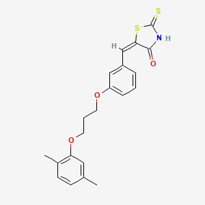 5-{3-[3-(2,5-dimethylphenoxy)propoxy]benzylidene}-2-thioxo-1,3-thiazolidin-4-one