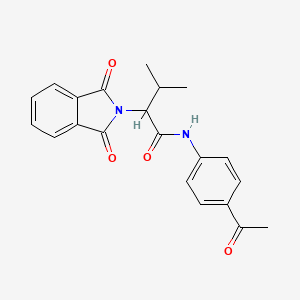 N-(4-acetylphenyl)-2-(1,3-dioxo-1,3-dihydro-2H-isoindol-2-yl)-3-methylbutanamide