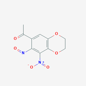 1-(8-nitro-7-nitroso-2,3-dihydro-1,4-benzodioxin-6-yl)ethanone