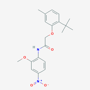 molecular formula C20H24N2O5 B4918958 2-(2-tert-butyl-5-methylphenoxy)-N-(2-methoxy-4-nitrophenyl)acetamide 