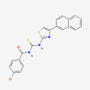 4-bromo-N-({[4-(2-naphthyl)-1,3-thiazol-2-yl]amino}carbonothioyl)benzamide