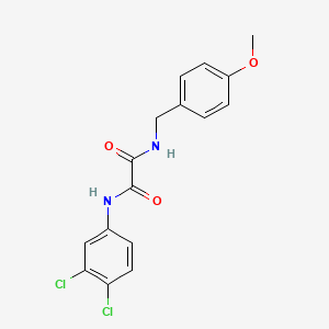 molecular formula C16H14Cl2N2O3 B4919051 N-(3,4-dichlorophenyl)-N'-(4-methoxybenzyl)ethanediamide 