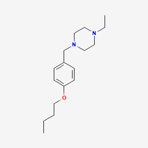 molecular formula C17H28N2O B4919058 1-(4-butoxybenzyl)-4-ethylpiperazine 