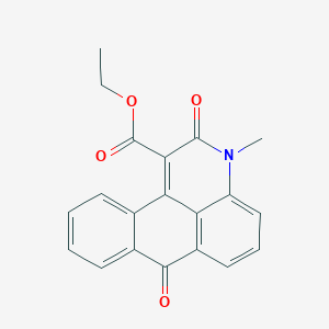 molecular formula C20H15NO4 B491906 ethyl 3-methyl-2,7-dioxo-2,7-dihydro-3H-naphtho[1,2,3-de]quinoline-1-carboxylate CAS No. 53891-42-2