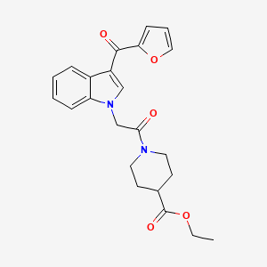 ethyl 1-{[3-(2-furoyl)-1H-indol-1-yl]acetyl}-4-piperidinecarboxylate