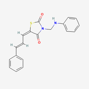 3-(anilinomethyl)-5-(3-phenyl-2-propen-1-ylidene)-1,3-thiazolidine-2,4-dione