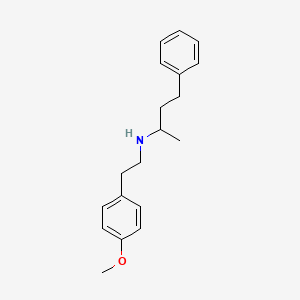 molecular formula C19H25NO B4919102 N-[2-(4-methoxyphenyl)ethyl]-4-phenyl-2-butanamine 