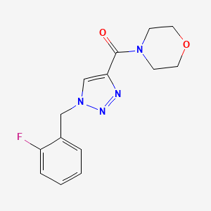 4-{[1-(2-fluorobenzyl)-1H-1,2,3-triazol-4-yl]carbonyl}morpholine