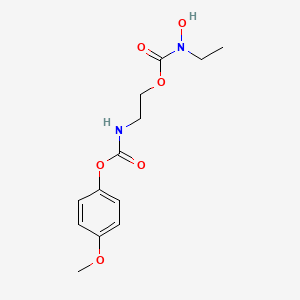 molecular formula C13H18N2O6 B4919131 2-{[(4-methoxyphenoxy)carbonyl]amino}ethyl ethyl(hydroxy)carbamate 