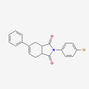 molecular formula C20H16BrNO2 B4919201 2-(4-bromophenyl)-5-phenyl-3a,4,7,7a-tetrahydro-1H-isoindole-1,3(2H)-dione 