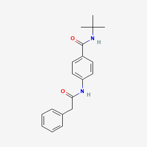 N-(tert-butyl)-4-[(phenylacetyl)amino]benzamide