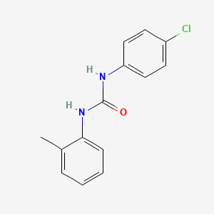 molecular formula C14H13ClN2O B4919240 N-(4-chlorophenyl)-N'-(2-methylphenyl)urea CAS No. 13143-22-1