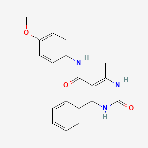 N-(4-methoxyphenyl)-6-methyl-2-oxo-4-phenyl-1,2,3,4-tetrahydro-5-pyrimidinecarboxamide