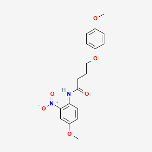 N-(4-methoxy-2-nitrophenyl)-4-(4-methoxyphenoxy)butanamide