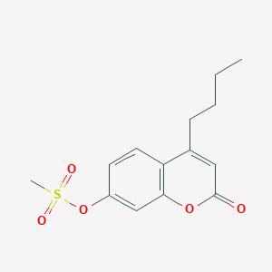 molecular formula C14H16O5S B4919316 4-butyl-2-oxo-2H-chromen-7-yl methanesulfonate 