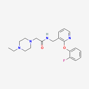 2-(4-ethyl-1-piperazinyl)-N-{[2-(2-fluorophenoxy)-3-pyridinyl]methyl}acetamide