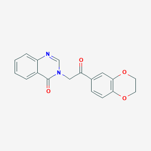 3-[2-(2,3-dihydro-1,4-benzodioxin-6-yl)-2-oxoethyl]-4(3H)-quinazolinone