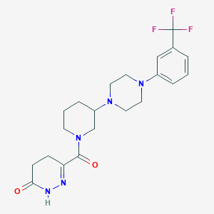 6-[(3-{4-[3-(trifluoromethyl)phenyl]-1-piperazinyl}-1-piperidinyl)carbonyl]-4,5-dihydro-3(2H)-pyridazinone