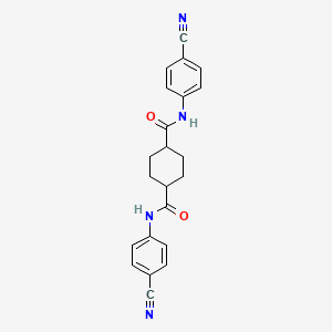 N,N'-bis(4-cyanophenyl)-1,4-cyclohexanedicarboxamide