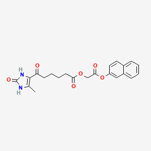 2-(2-naphthyloxy)-2-oxoethyl 6-(5-methyl-2-oxo-2,3-dihydro-1H-imidazol-4-yl)-6-oxohexanoate