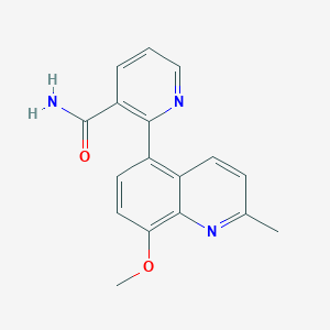 2-(8-methoxy-2-methyl-5-quinolinyl)nicotinamide