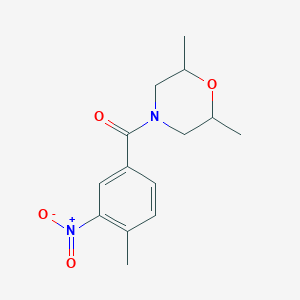 2,6-dimethyl-4-(4-methyl-3-nitrobenzoyl)morpholine